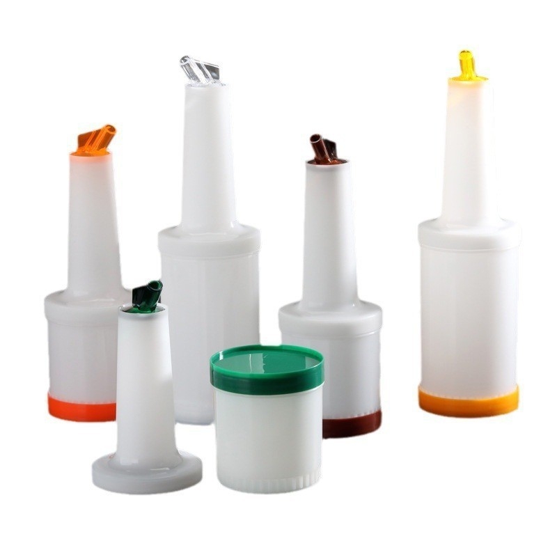 Sticlă din plastic pentru bar – capacitate mare pentru suc, apă rece și sos