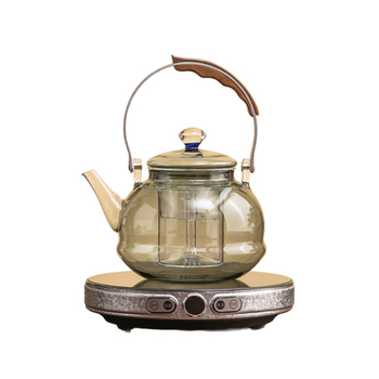 Set de ceainic din sticlă pentru infuzarea ceaiului pe plită electrică ceramică
