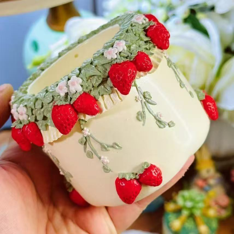 Nou DIY suport pentru pixuri gravat cu flori și păpușă din ipsos aromată - colorare, ornament creativ de artizanat