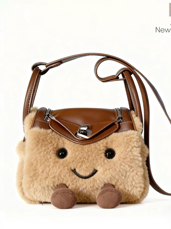 Geely Cat Jely pliš torbica za lutke, mini Lindy crossbody torba, torba tipa doktor
