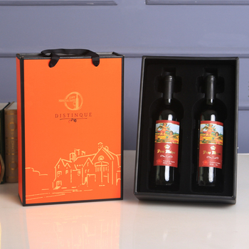 Cutie cadou de lux pentru vin roșu, husă din piele pentru două sticle și accesorii pentru vin