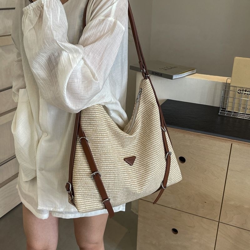 Ženska retro torba preko ramena, velika zapremina, četiri sezone, za svakodnevnu upotrebu