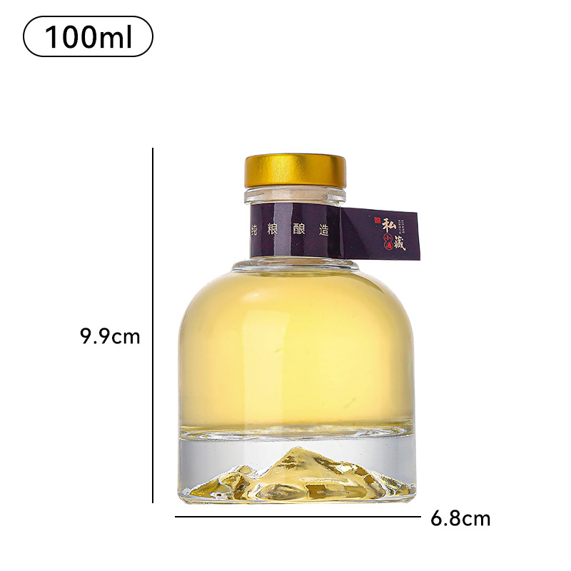 100 ml staklena boca za vino s raznim čepovima i pakiranjem – prazna DIY boca