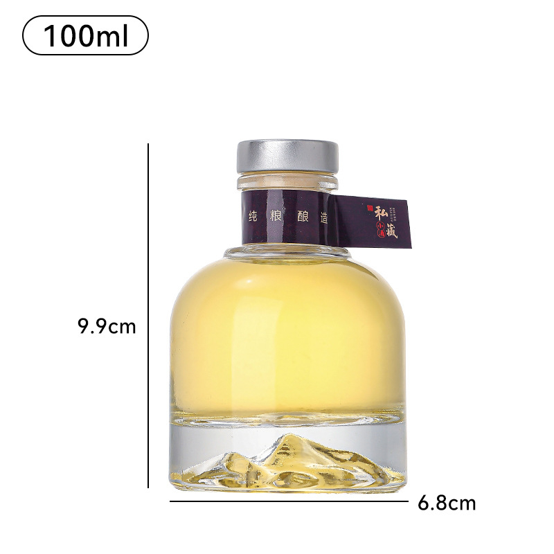 100 ml staklena boca za vino s raznim čepovima i pakiranjem – prazna DIY boca