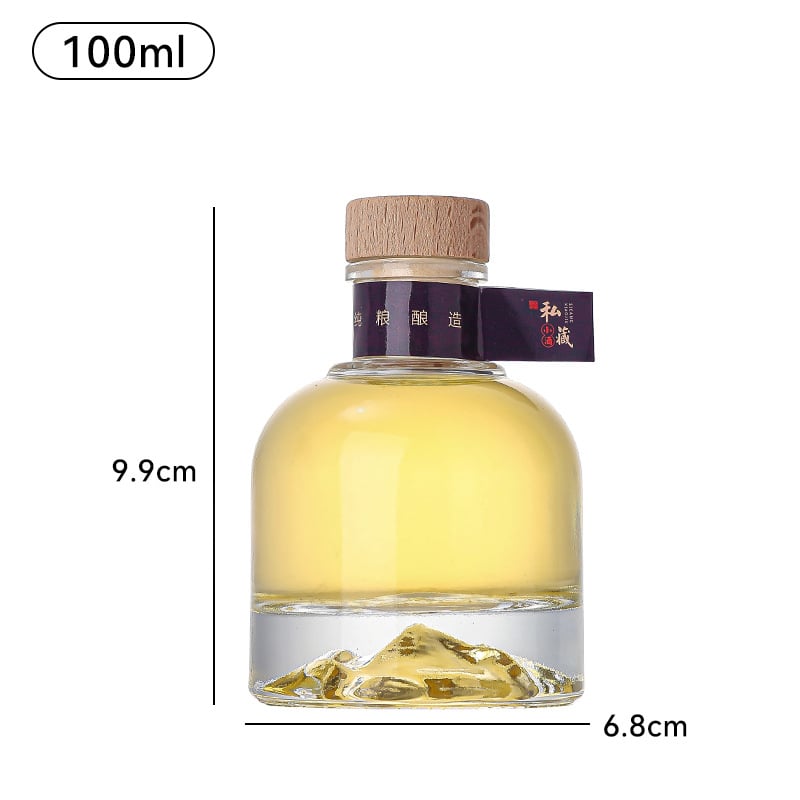100 ml staklena boca za vino s raznim čepovima i pakiranjem – prazna DIY boca