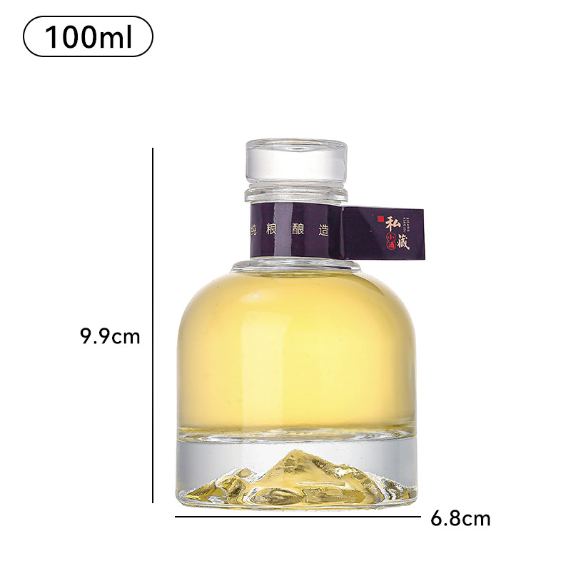 100 ml staklena boca za vino s raznim čepovima i pakiranjem – prazna DIY boca