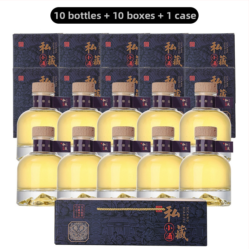 100 ml sklenená fľaša na víno s rôznymi uzávermi a balením – prázdna fľaša na DIY