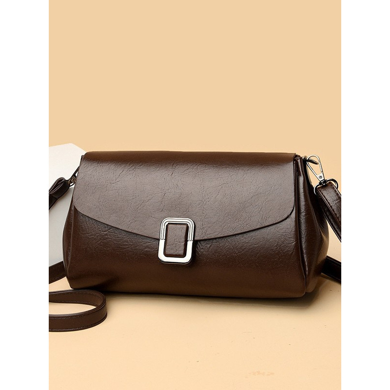 2025 novi stil od mekane kože, mala kvadratna ženska torbica, slatka i jednostavna za nošenje preko ramena i crossbody, vintage gradska torba za svakodnevnu upotrebu