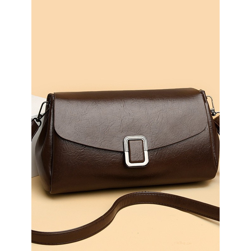 2025 novi stil od mekane kože, mala kvadratna ženska torbica, slatka i jednostavna za nošenje preko ramena i crossbody, vintage gradska torba za svakodnevnu upotrebu