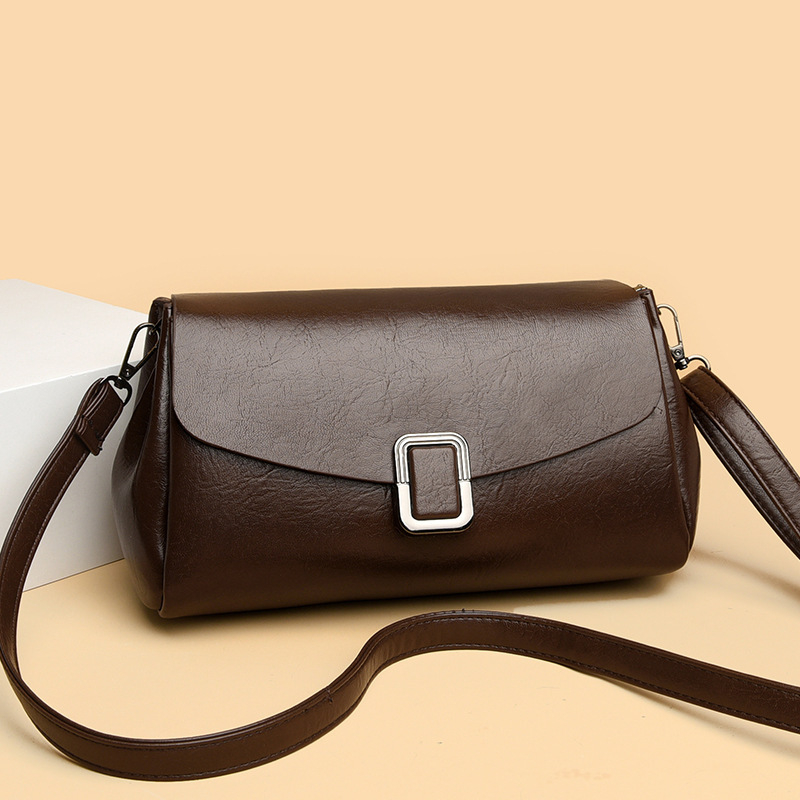 2025 novi stil od mekane kože, mala kvadratna ženska torbica, slatka i jednostavna za nošenje preko ramena i crossbody, vintage gradska torba za svakodnevnu upotrebu