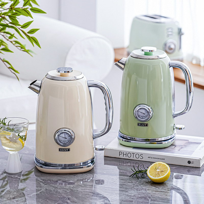 Fierbător electric KGMT pentru uz casnic, capacitate 1,8 L, silențios, oprire automată, stil britanic