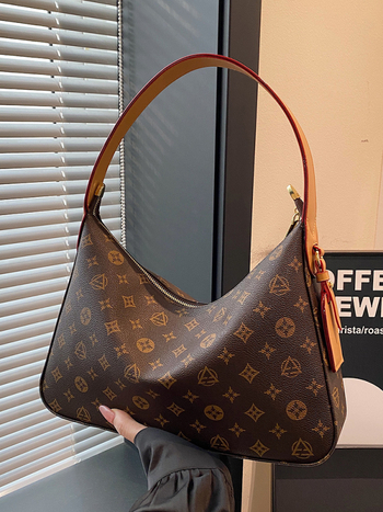 PU kožna torba za rame s teksturiranim printom, velika kapaciteta, retro ženska tote torba