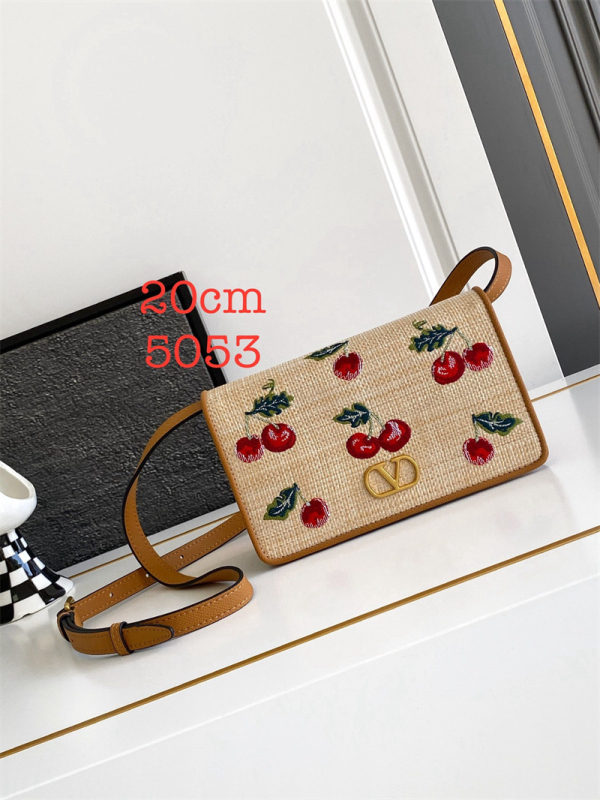 Torba za pazuh s čipkastom vezenom trešnje, mini kvadratnog oblika, crossbody preko ramena, lagani luksuz