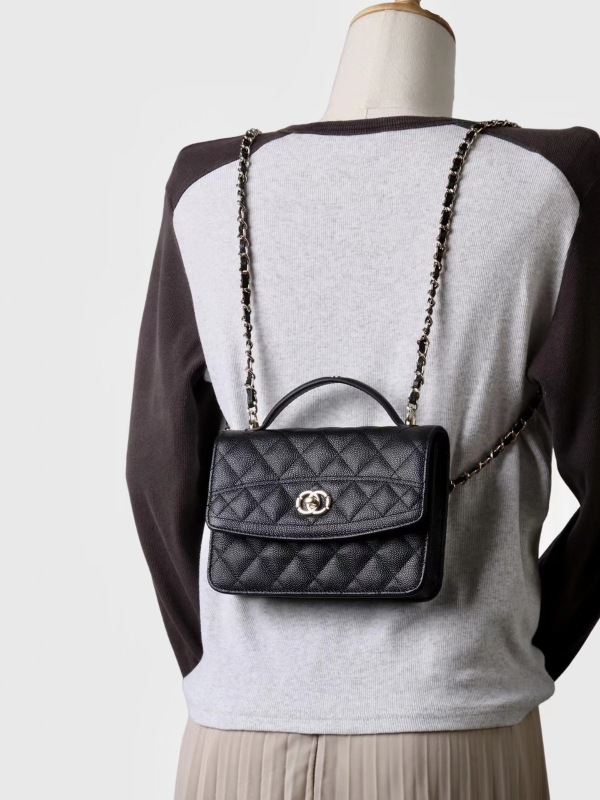 2025 nova torbica od prave kože s dijamantnim uzorkom, mala crossbody torbica s lancem – za žene