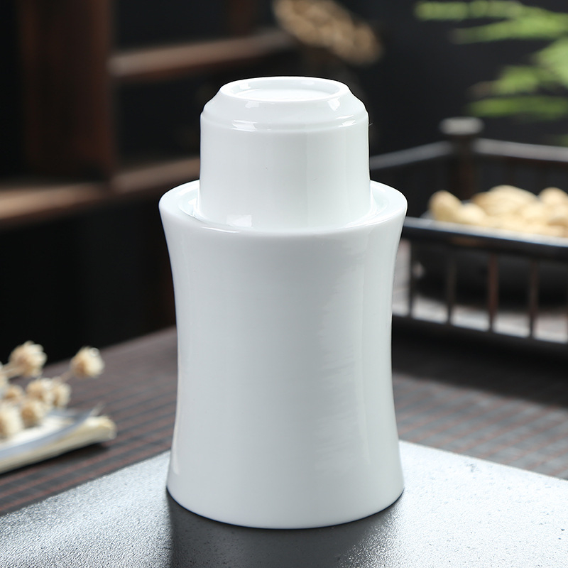 Set Jingdezhen din ceramic pentru vin cu încălzitor – oală pentru vin, pahare și cești, 2–3 piese