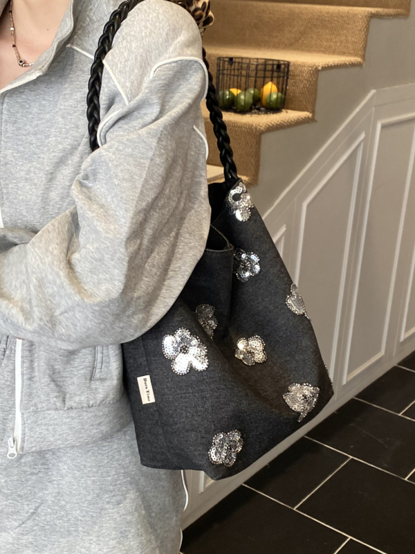 Haojin bucket torba od platna, velikog kapaciteta, crossbody preko ramena za svakodnevnu upotrebu – proljeće 2026
