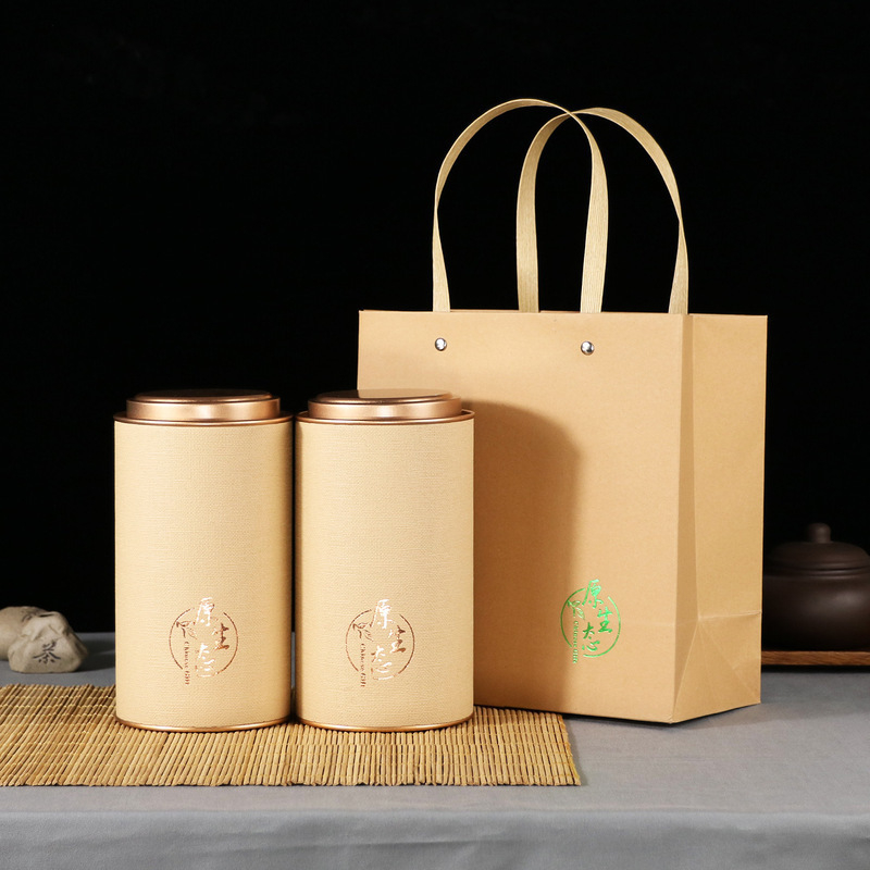 Cutii universale pentru ceai din carton, dimensiuni mari și mici, ambalaj de 0,5 kg, cutie cadou goală, recipient rotund sigilat, personalizabil