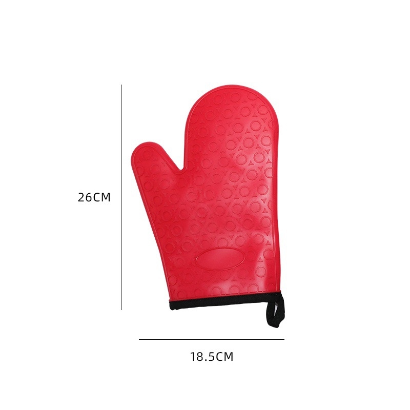 Mănuși din silicon rezistente la căldură, antiderapante, pentru bucătărie, pentru cuptor cu microunde, design cu cinci degete