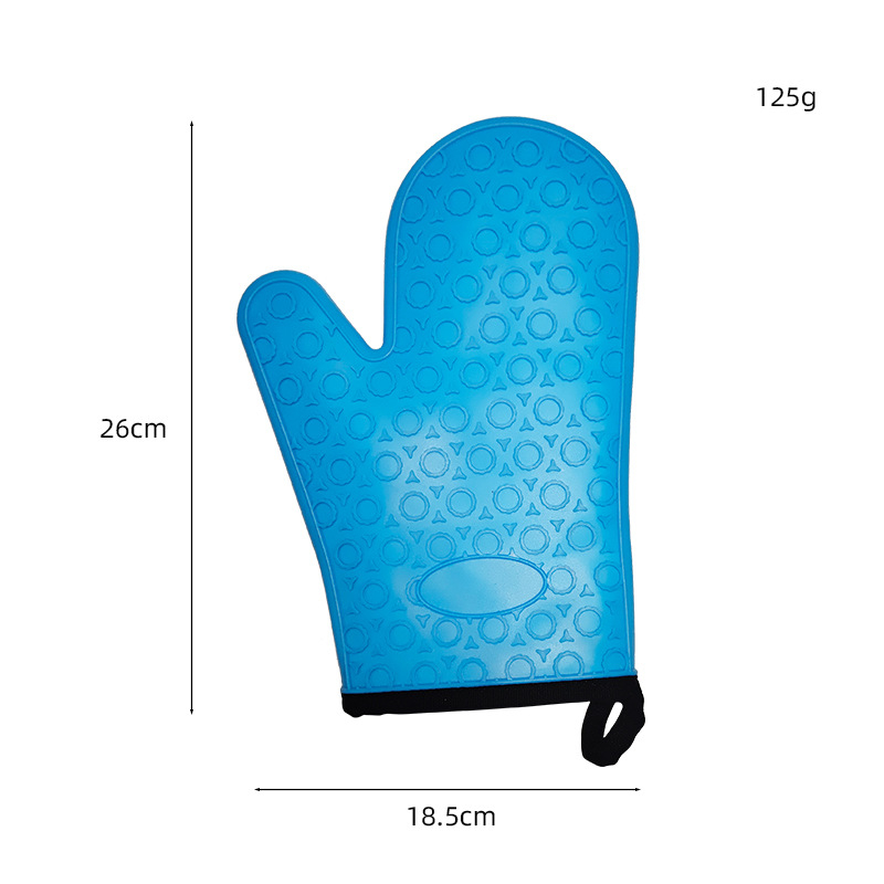 Mănuși din silicon rezistente la căldură, antiderapante, pentru bucătărie, pentru cuptor cu microunde, design cu cinci degete