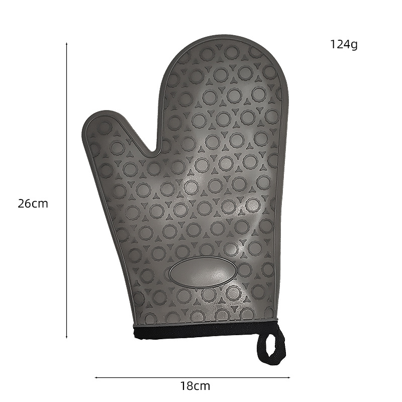 Mănuși din silicon rezistente la căldură, antiderapante, pentru bucătărie, pentru cuptor cu microunde, design cu cinci degete