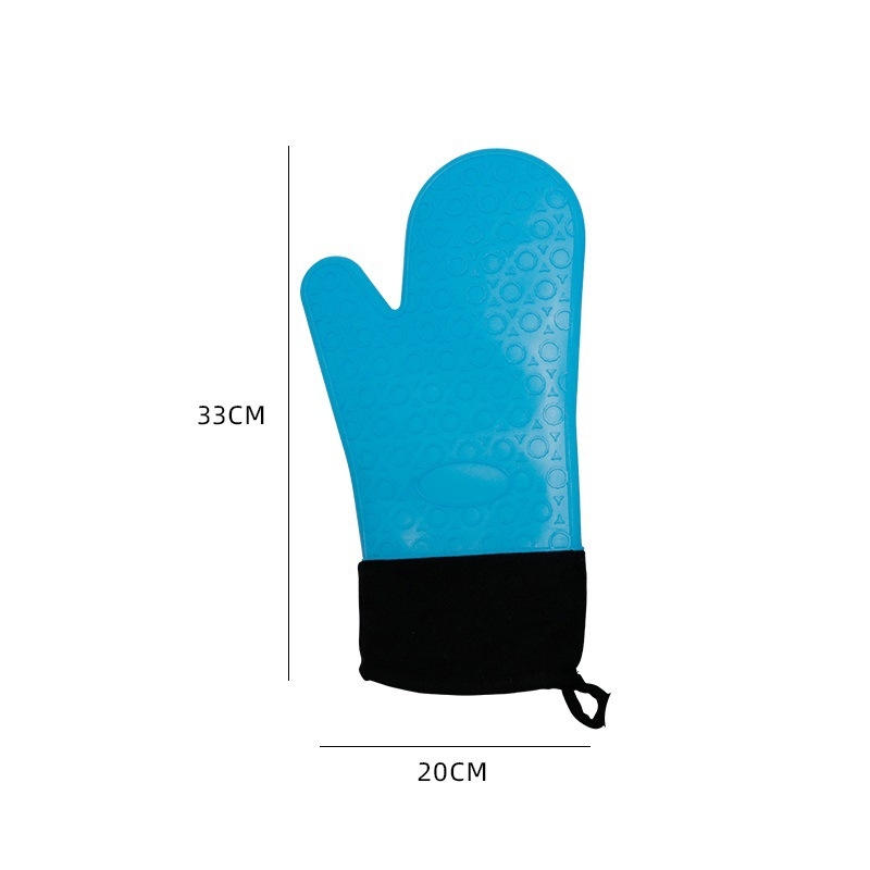 Mănuși din silicon rezistente la căldură, antiderapante, pentru bucătărie, pentru cuptor cu microunde, design cu cinci degete