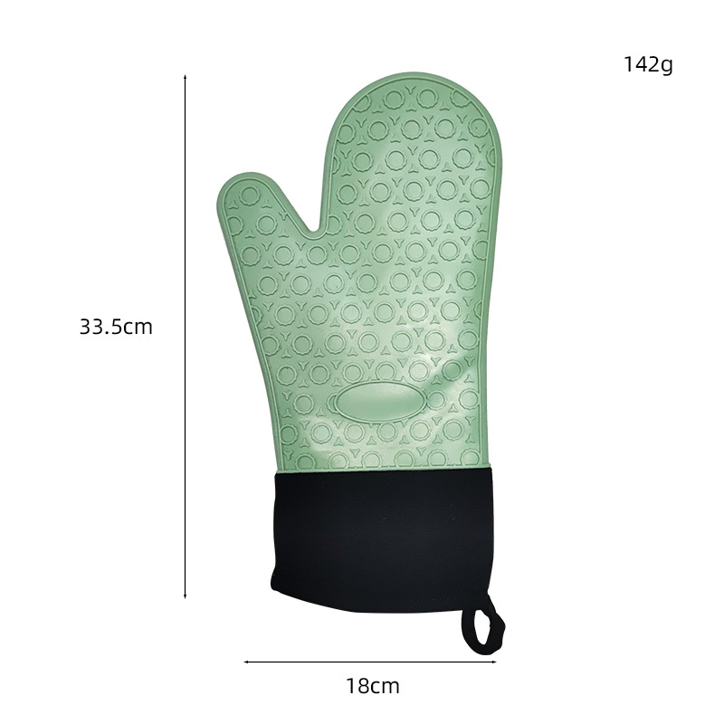 Mănuși din silicon rezistente la căldură, antiderapante, pentru bucătărie, pentru cuptor cu microunde, design cu cinci degete