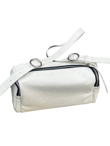 Qiao Ge PU jastučić kvadratna crossbody torba, mala veličina, gradski stil, zima 2024, unutarnji džep sa zipom