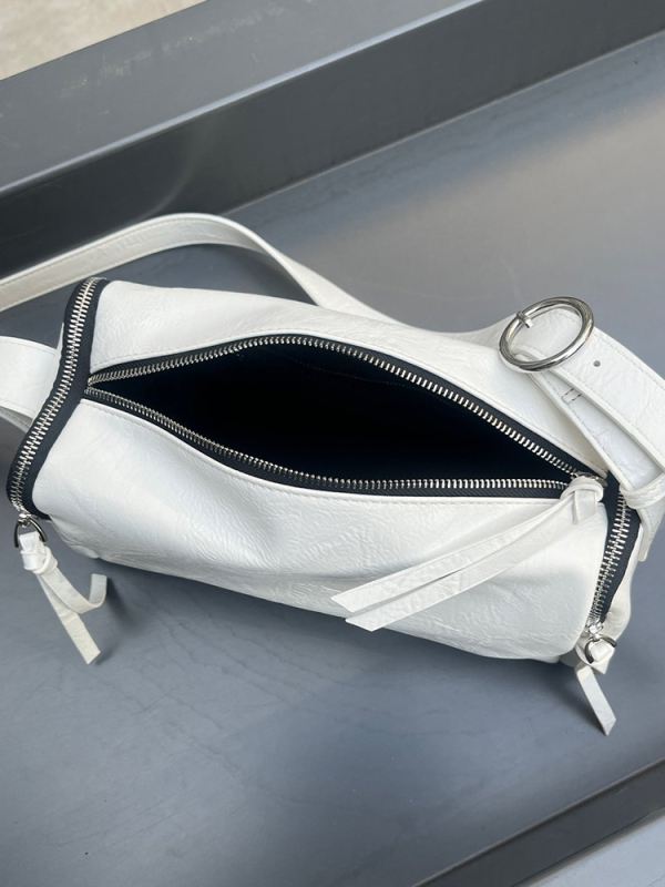 Qiao Ge PU jastučić kvadratna crossbody torba, mala veličina, gradski stil, zima 2024, unutarnji džep sa zipom