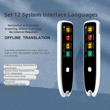 Pix de traducere multilingv, pix de citire universal, pix de scanare a meniului în 12 limbi, pix dicționar versiune internațională, procesare personalizabilă