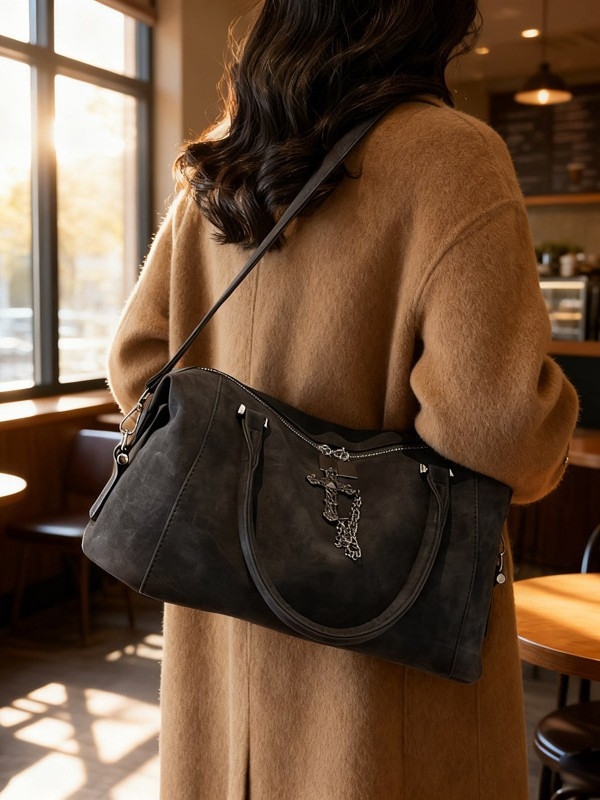 Ženska crossbody torba za jesen-zimu, velika kapaciteta, kvadratnog oblika, novi model 2025, svakodnevna torba preko ramena