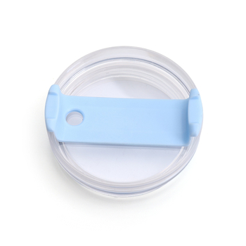 Capac pentru pahar auto de 40 oz cu mâner, transparent, sigilat, etanș, din plastic, capac rotativ cu orificiu pentru pai