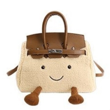 Ženska torba u korejskom stilu s plišanim dizajnom, crossbody Kelly torba s osmijehom