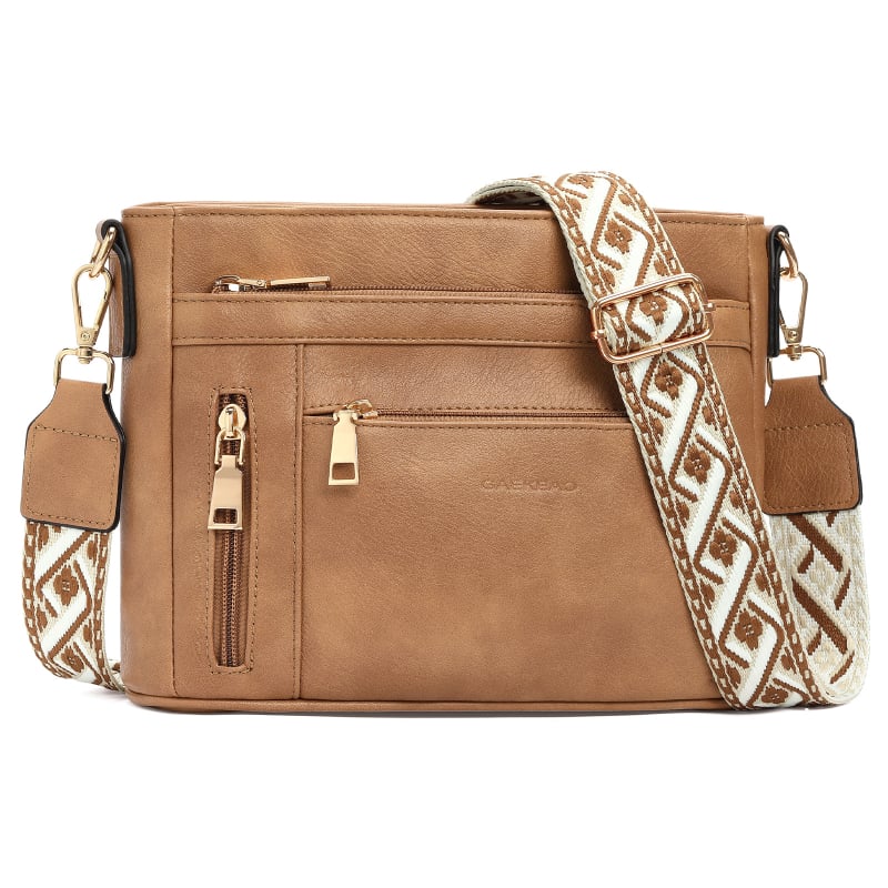 2025 nova retro crossbody torba velike kapacitete, široka naramenica, kvadratni oblik, više pretinaca, zatvarač, ženska torba 9805