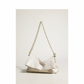 Geometrijska crossbody torbica s lancem, mala veličina, ženska torba za rame