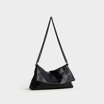 Geometrijska crossbody torbica s lancem, mala veličina, ženska torba za rame