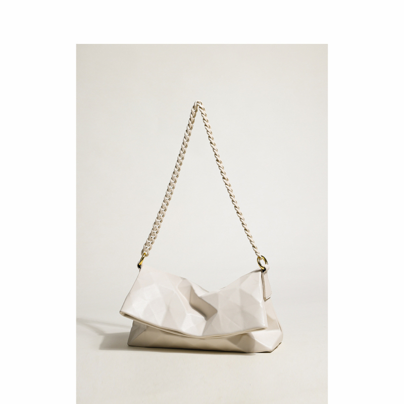 Geometrijska crossbody torbica s lancem, mala veličina, ženska torba za rame
