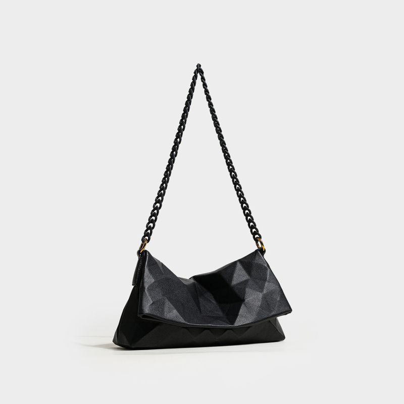 Geometrijska crossbody torbica s lancem, mala veličina, ženska torba za rame