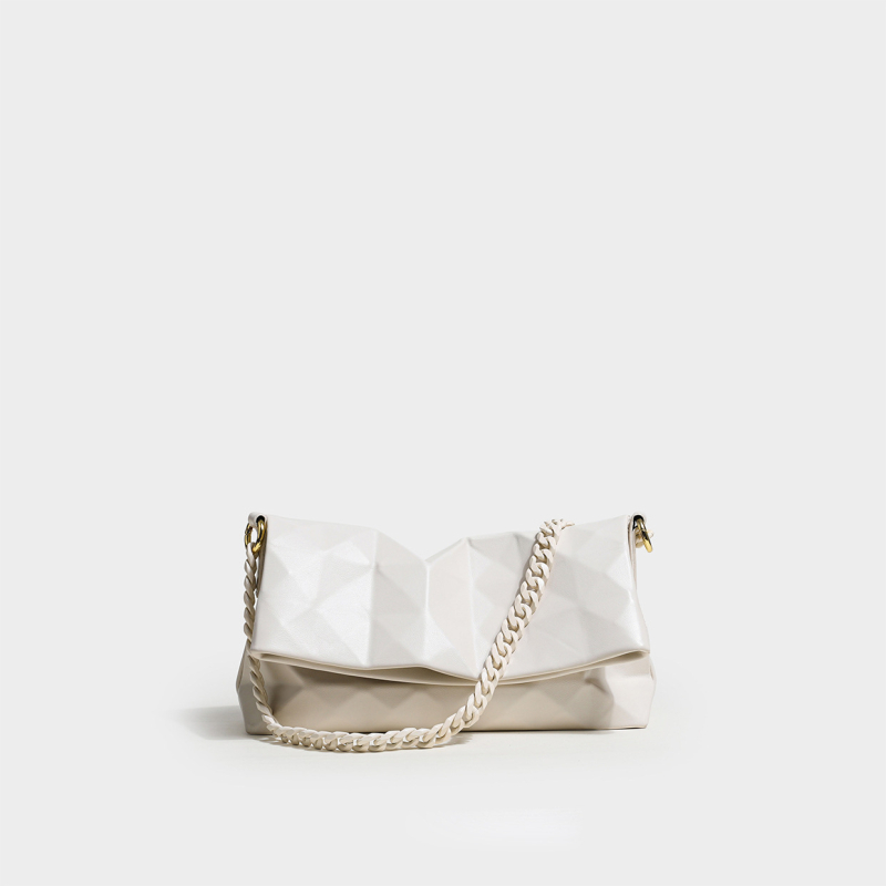 Geometrijska crossbody torbica s lancem, mala veličina, ženska torba za rame