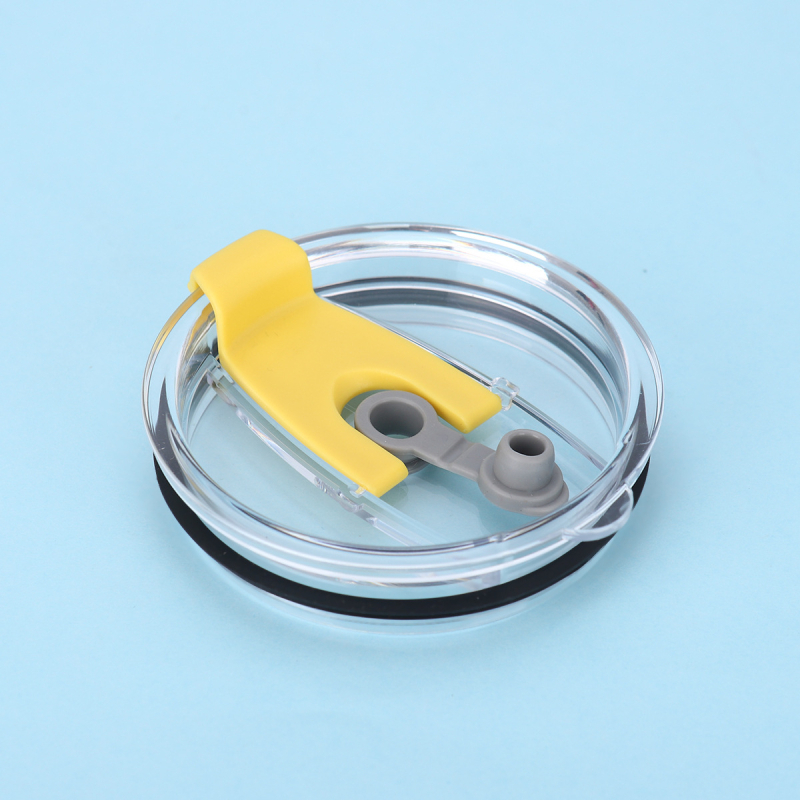 Capac cu clapă pentru pai, 30 oz, pentru pahar auto — transparent, etanș, fără scurgeri, rezistent la temperaturi înalte, capac din plastic