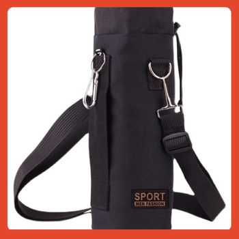 Husă pentru sticlă din material Oxford, izolată, groasă, rezistentă la uzură și la căderi, protecție termică, curea crossbody pentru exterior