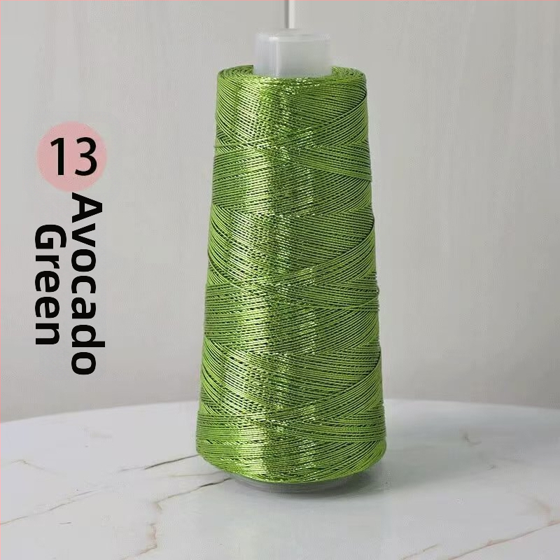 Zlatá a strieborná jadrová priadza, Feve štýlu lesklá kovová priadza na DIY kabelky