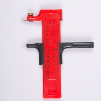 Compas plastic pentru desen cu lamă, tăietor circular multifuncțional