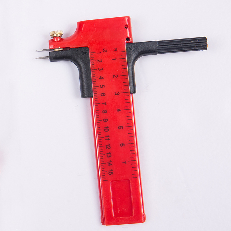 Compas plastic pentru desen cu lamă, tăietor circular multifuncțional
