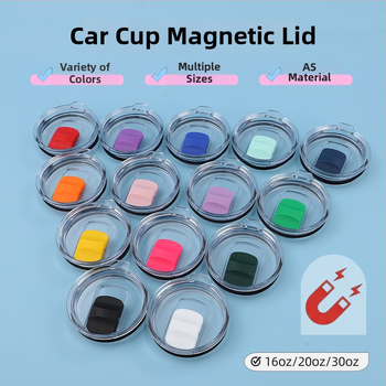 Magnetické viečko so posuvným krytom pre 20oz/30oz cestovný hrnček — plastové push veko