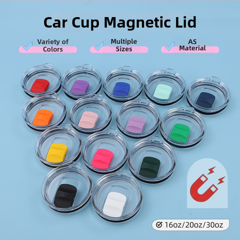 Magnetické viečko so posuvným krytom pre 20oz/30oz cestovný hrnček — plastové push veko