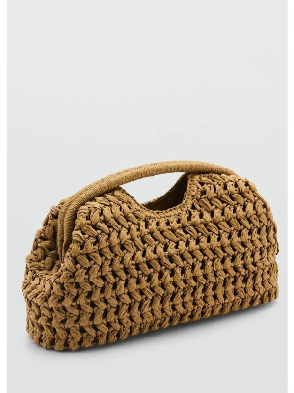 Ručna pletena ženska torbica od slame, 2026 novi model — mala torba za rame i crossbody s lancem, urbanog stila