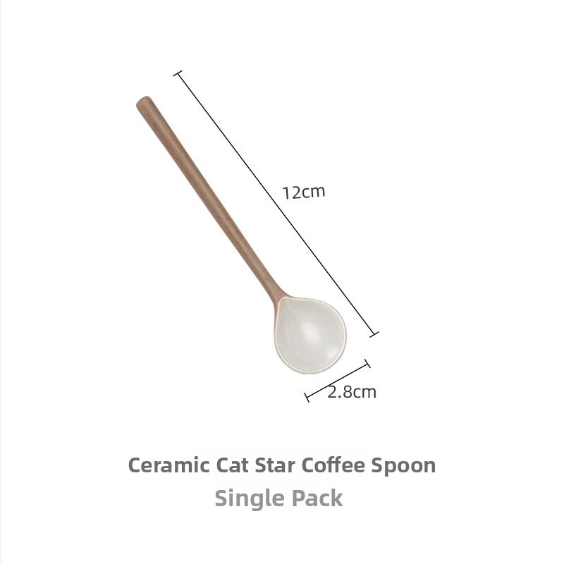 Set de cești de cafea și farfurioare din ceramică, lucrat manual, stil retro