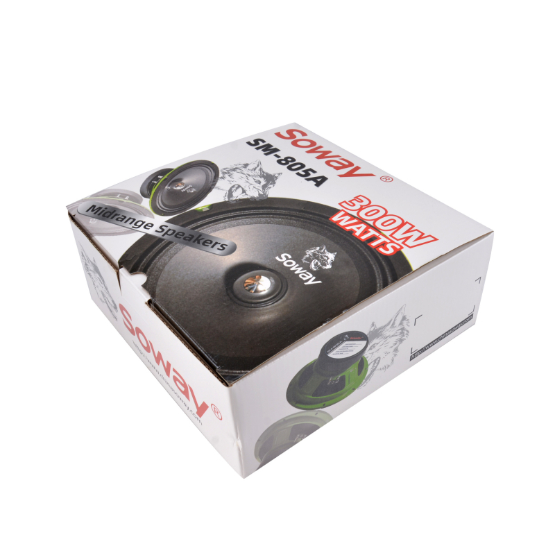 Soway/Xianwei 8-inčni auto srednji zvučnik SM-805A, dijafragma od papira, vanjski magnet, 80W, 4Ω, auto audio