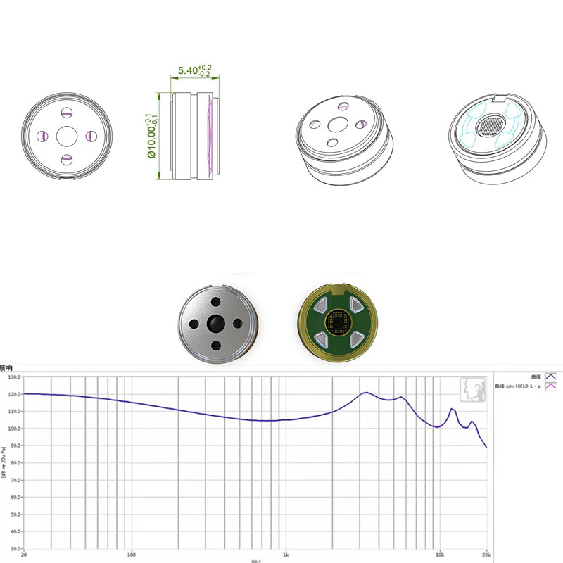 Huayunxin HiFi Bluetooth slušalice s punim rasponom, 10mm, 16Ω, dvostruka komora, In-Ear monitor