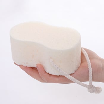 Meiliya burete de baie pentru spate, exfoliere intensă, textură spumoasă cu design fagure